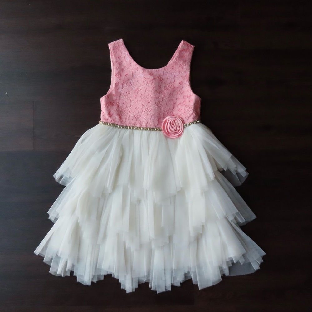 American Princess Pink Lace Dress